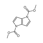 N,N-dimethoxycarbonyl-1,4-dihydropyrrolo(3.2-b)pyrrole结构式