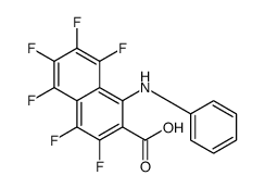 1-anilino-3,4,5,6,7,8-hexafluoronaphthalene-2-carboxylic acid Structure