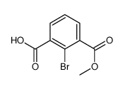 2-Bromo-3-(methoxycarbonyl)benzoic acid Structure