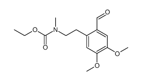 2-(N-carbethoxy-N-methyl-2-aminoethyl)-4,5-dimethoxybenzaldehyde Structure