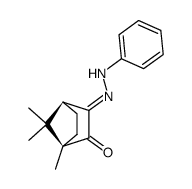 (1R,4S)-1,7,7-Trimethyl-3-(phenyl-hydrazono)-bicyclo[2.2.1]heptan-2-one结构式