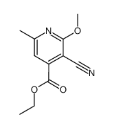 ethyl 3-cyano-2-methoxy-6-methylisonicotinate结构式