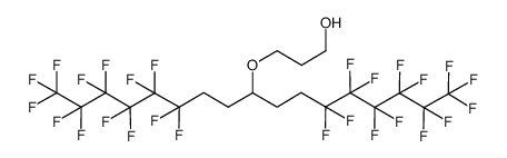 3-[1,5-bis(perfluorohexyl)pentan-3-yloxy]propan-1-ol Structure