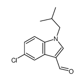 5-chloro-1-(2-methylpropyl)-1H-indole-3-carbaldehyde结构式