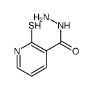 3-Pyridinecarboxylicacid,1,2-dihydro-2-thioxo-,hydrazide(9CI) Structure