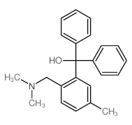 Benzenemethanol,2-[(dimethylamino)methyl]-5-methyl-a,a-diphenyl- structure