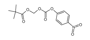 2,2-dimethylpropionyloxymethyl p-nitrophenyl carbonate结构式