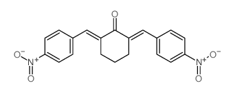 2,6-bis[(4-nitrophenyl)methylidene]cyclohexan-1-one Structure