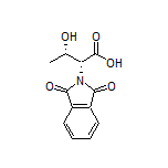 (2R,3S)-2-(1,3-Dioxo-2-isoindolinyl)-3-hydroxybutanoic Acid Structure