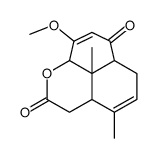 9-methoxy-4,9b-dimethyl-3,3a,6,6a,9a,9b-hexahydrobenzo[de]chromene-2,7-dione结构式