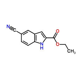 Ethyl 5-cyanoindole-2-carboxylate Structure