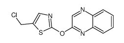 2-(5-Chloromethyl-thiazol-2-yloxy)-quinoxaline结构式