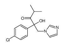 2-(4-chlorophenyl)-2-hydroxy-1-imidazol-1-yl-4-methylpentan-3-one结构式