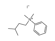 N-isopentyl-N,N-dimethyl-anilinium, iodide结构式