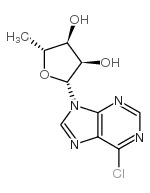 6-chloro-9-(5-deoxy-d-ribofuranosyl)purine Structure