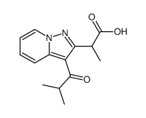 2-(3-isobutyrylpyrazolo<1,5-a>pyridine-2-yl)propionic acid Structure