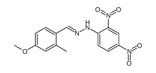 N-(2,4-Dinitro-phenyl)-N'-[1-(4-methoxy-2-methyl-phenyl)-meth-(Z)-ylidene]-hydrazine结构式