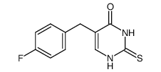 5-(4-fluorobenzyl)-2-thioxo-2,3-dihydropyrimidin-4(1H)-one Structure