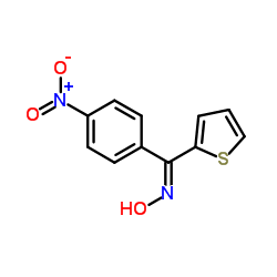 (E)-N-Hydroxy-1-(4-nitrophenyl)-1-(2-thienyl)methanimine structure