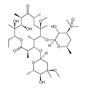 6-O-methylerythromycin A N-oxide structure