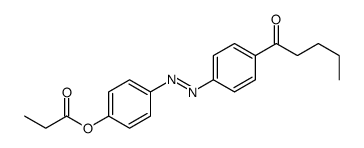 [4-(4-pentanoylphenyl)diazenylphenyl] propanoate结构式