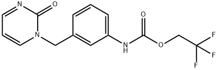 2,2,2-三氟乙基(3-((2-氧代嘧啶-1(2H)-基)甲基)苯基)氨基甲酸酯图片