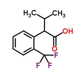 3-Methyl-2-[2-(trifluoromethyl)phenyl]butanoic acid structure