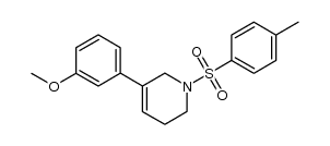 5-(3-methoxyphenyl)-1-p-toluenesulfonyl-1,2,3,6-tetrahydropyridine结构式