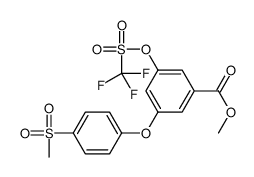 methyl 3-(4-methylsulfonylphenoxy)-5-(trifluoromethylsulfonyloxy)benzoate结构式