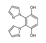 1,4-dihydroxy-2,3-bis(pyrazol-1'-yl)benzene结构式