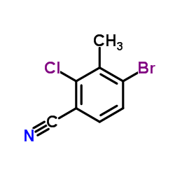 4-Bromo-2-chloro-3-methylbenzonitrile Structure