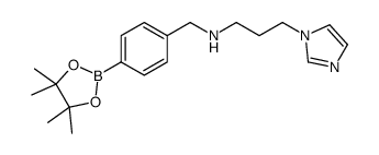 4-[3-(1-Imidazolyl)proplyaminomethyl]benzeneboronic acid pinacol ester picture