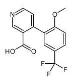 4-[2-methoxy-5-(trifluoromethyl)phenyl]pyridine-3-carboxylic acid结构式