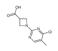 1-(4-Chloro-5-methyl-pyrimidin-2-yl)-azetidine-3-carboxylic acid Structure