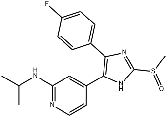 4-(4-(4-Fluorophenyl)-2-(Methylsulfinyl)-1H-iMidazol-5-yl)-N-isopropylpyridin-2-aMine picture