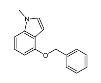 4-(BENZYLOXY)-1-METHYL-1H-INDOLE structure