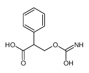 3-carbamoyloxy-2-phenyl-propanoic acid structure