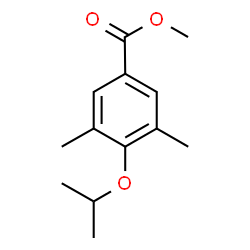 4-Isopropoxy-3,5-dimethyl-benzoic acid methyl ester structure