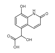 2-(8-hydroxy-2-oxo-1H-quinolin-5-yl)-2-hydroxyacetic acid结构式