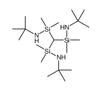 N-[bis[(tert-butylamino)-dimethylsilyl]methyl-dimethylsilyl]-2-methylpropan-2-amine Structure