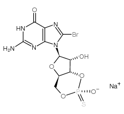 Sp-8-Br-cGMPS结构式