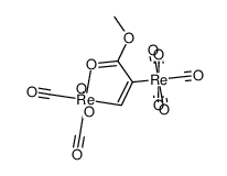 (CO)4Re{trans-μ-HCC(CO2Me)}Re(CO)5 Structure