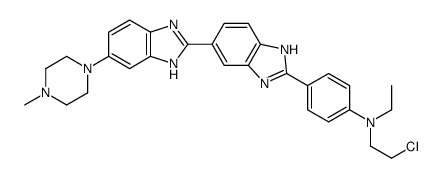 N-(2-chloroethyl)-N-ethyl-4-[6-[6-(4-methylpiperazin-1-yl)-1H-benzimidazol-2-yl]-1H-benzimidazol-2-yl]aniline Structure