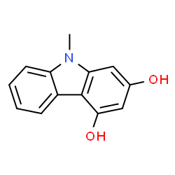 9H-Carbazole-2,4-diol, 9-methyl- (9CI) structure