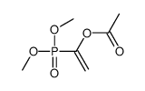 1-dimethoxyphosphorylethenyl acetate Structure