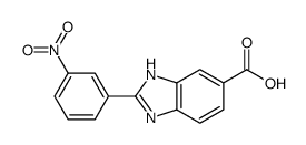 2-(3-Nitrophenyl)-1H-benzimidazole-5-carboxylic acid结构式