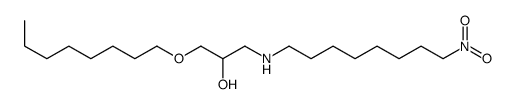 1-(8-nitrooctylamino)-3-octoxypropan-2-ol Structure