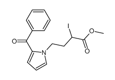 4-(2-benzoylpyrrol-1-yl)-2-iodobutyric acid methyl ester Structure