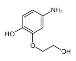 4-amino-2-(2-hydroxyethoxy)phenol Structure