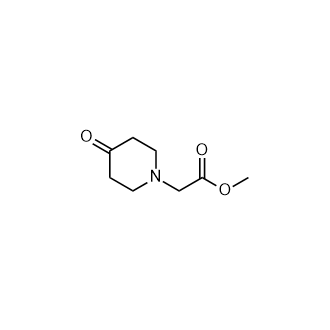 Methyl 2-(4-oxopiperidin-1-yl)acetate Structure